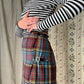 The Eileen 1970s Tartan Wool Skirt