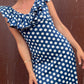 The Brigitte 1970s Polka Dot Maxi Dress