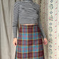 The Eileen 1970s Tartan Wool Skirt