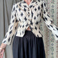 The Bullocks 1950s Cropped Silk Blazer