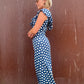 The Brigitte 1970s Polka Dot Maxi Dress
