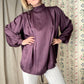 The Georgia 1980s Silk Blouse
