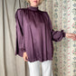 The Georgia 1980s Silk Blouse