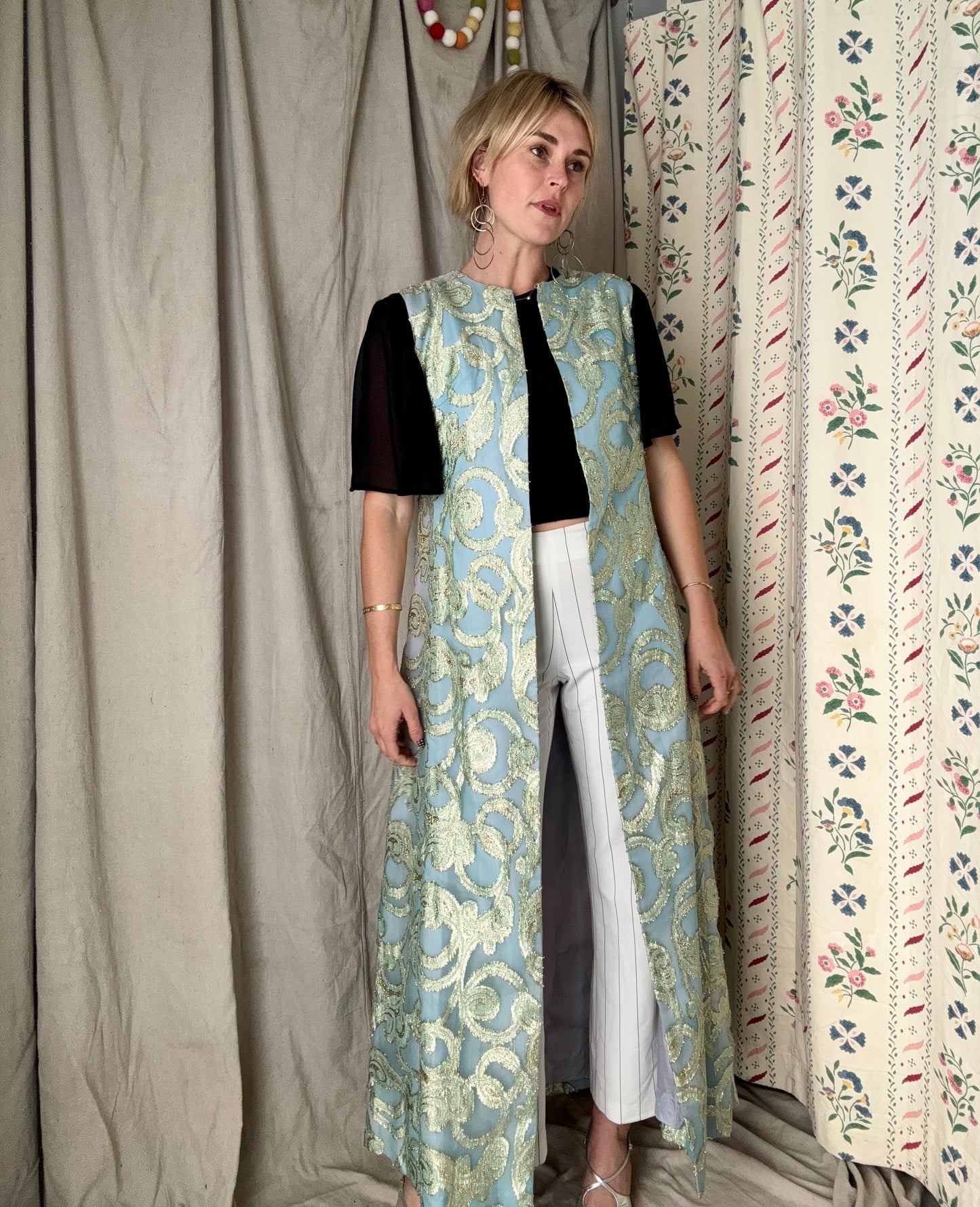 The Celeste 1960s Brocade Duster