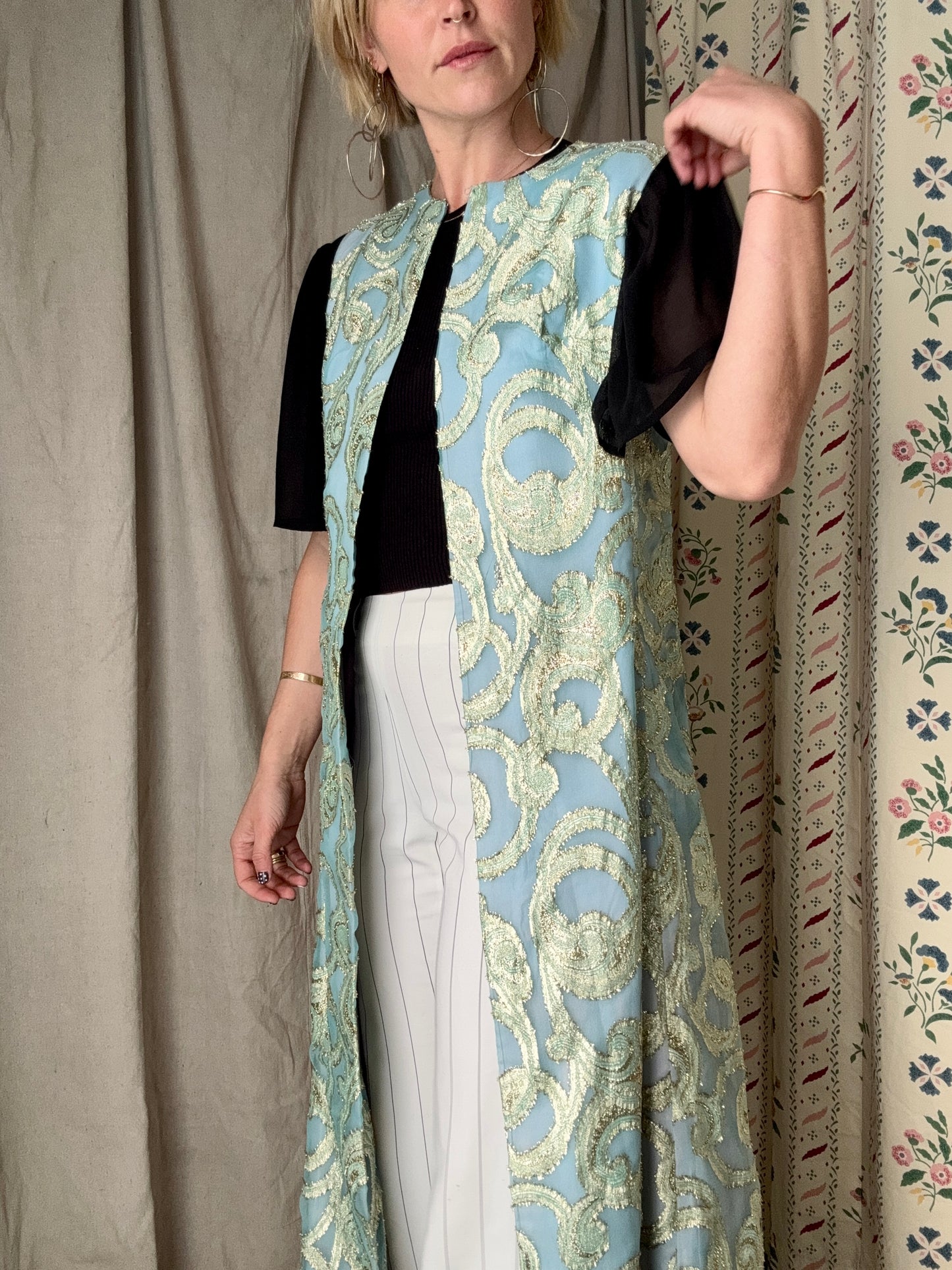 The Celeste 1960s Brocade Duster