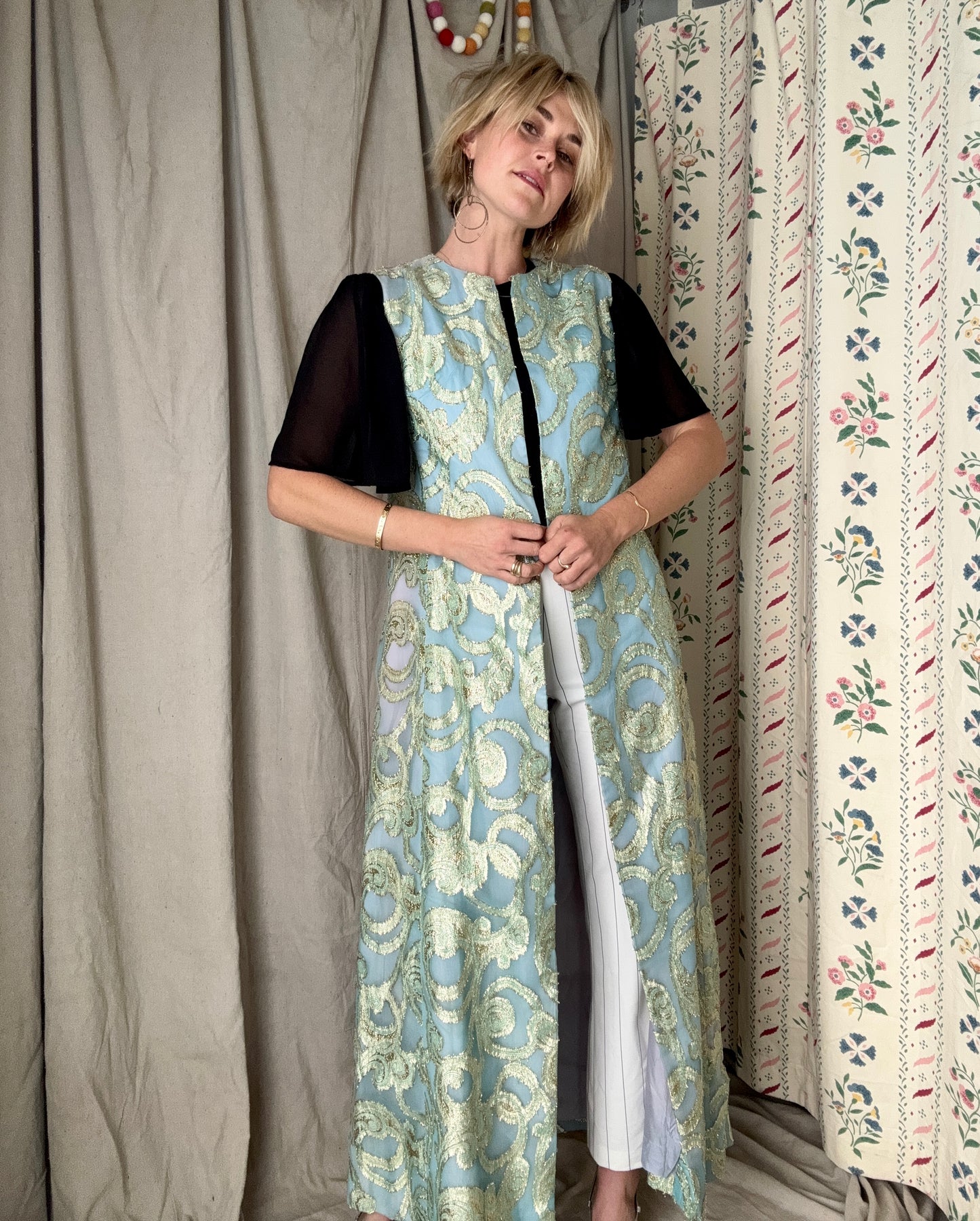 The Celeste 1960s Brocade Duster