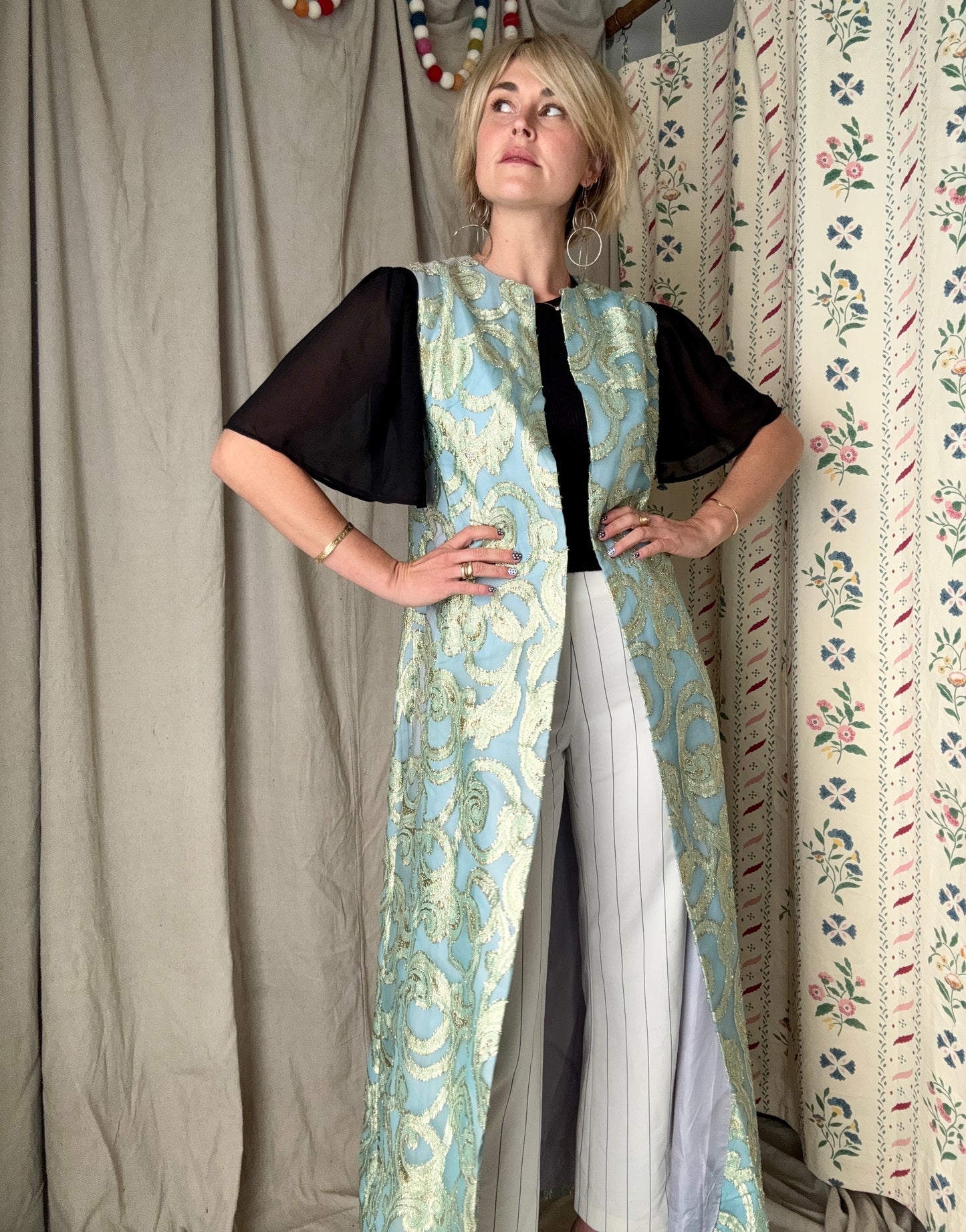 The Celeste 1960s Brocade Duster