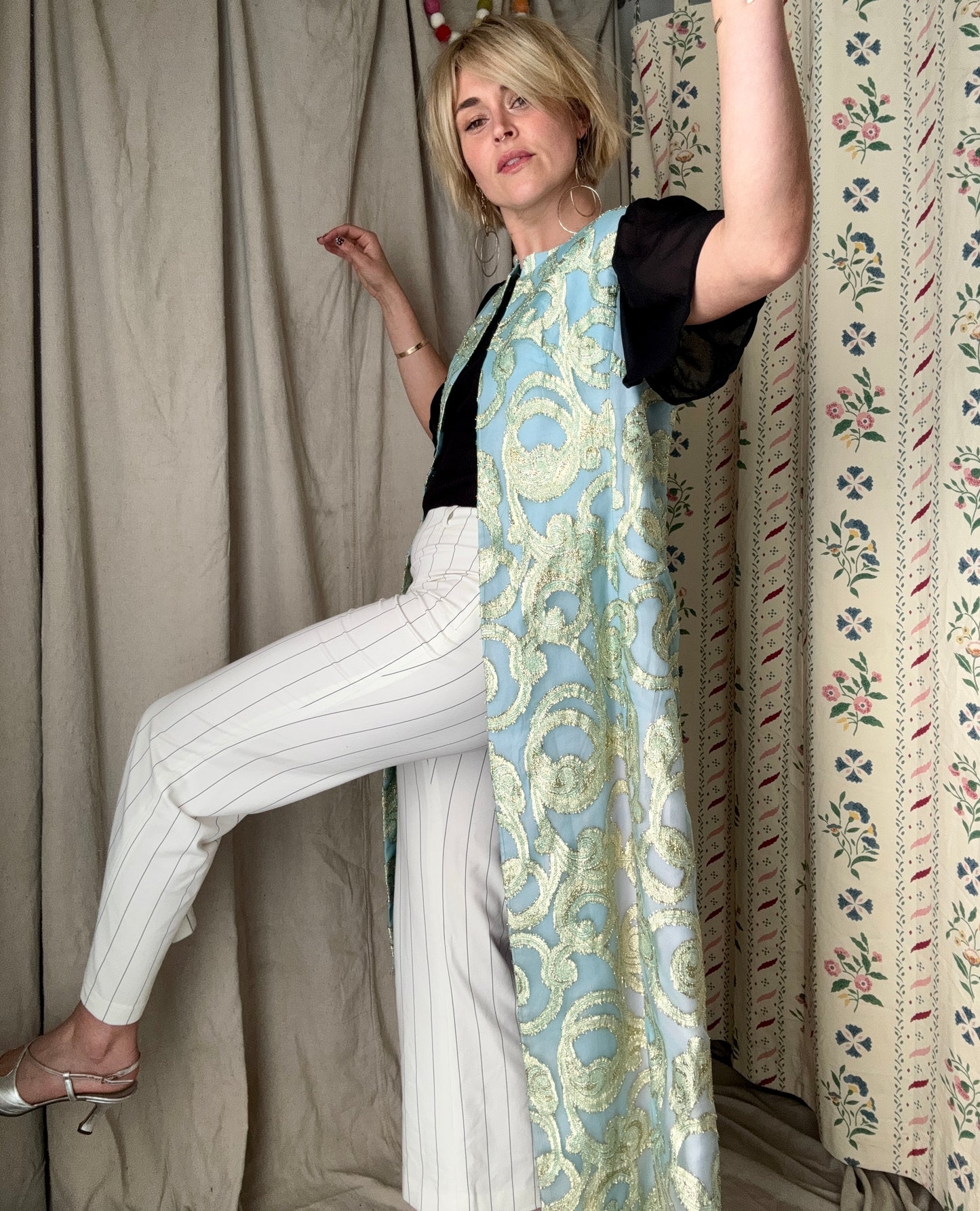 The Celeste 1960s Brocade Duster