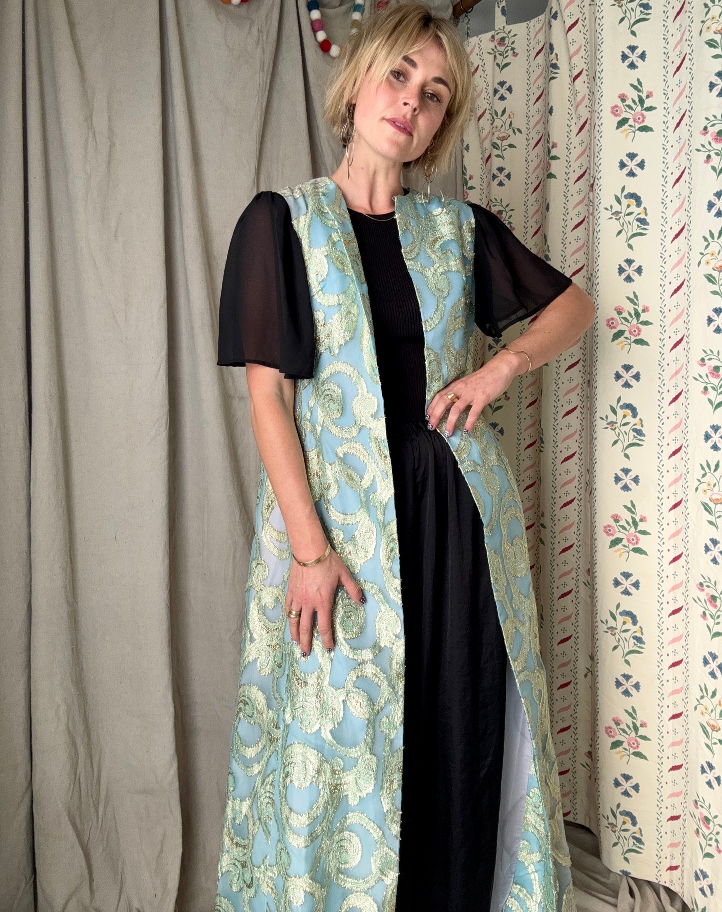 The Celeste 1960s Brocade Duster