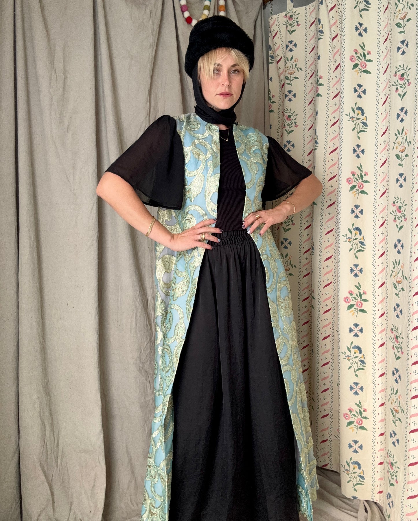 The Celeste 1960s Brocade Duster