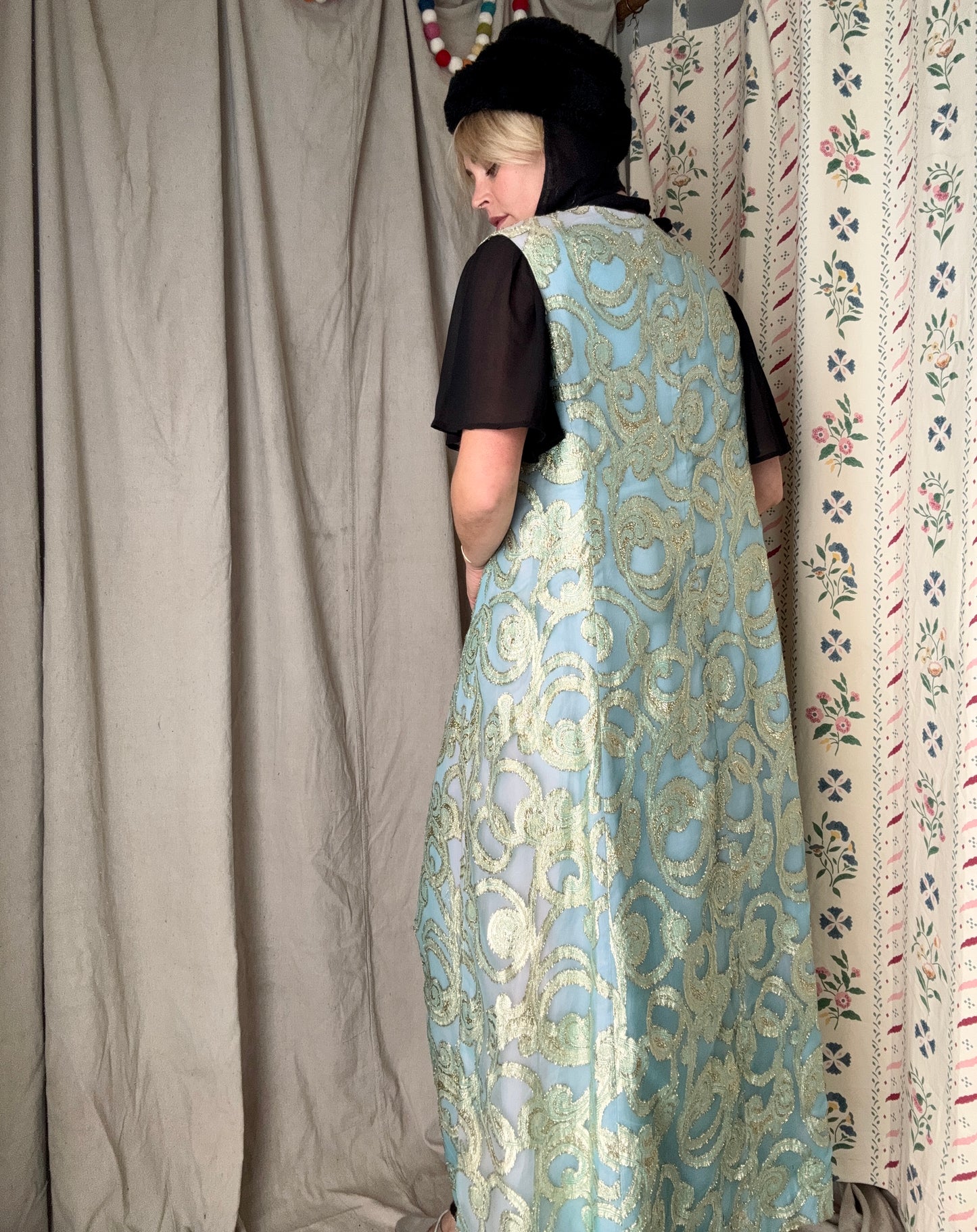 The Celeste 1960s Brocade Duster