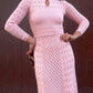 The Edie 1960s Crochet Maxi Dress
