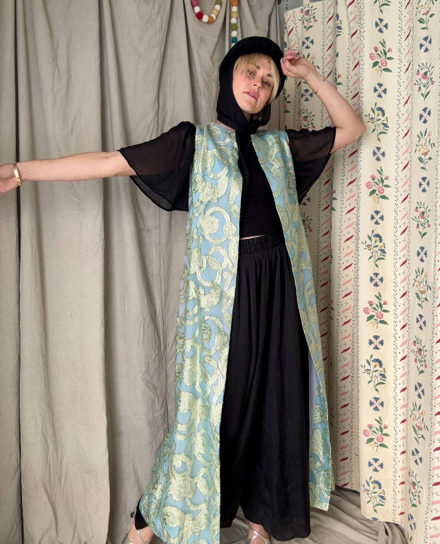 The Celeste 1960s Brocade Duster