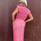 The Valentina 1960s Crochet Maxi Dress