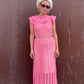 The Valentina 1960s Crochet Maxi Dress