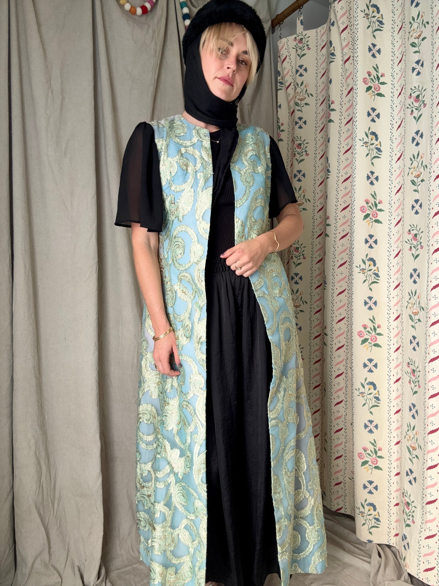 The Celeste 1960s Brocade Duster