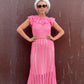The Valentina 1960s Crochet Maxi Dress
