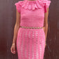 The Valentina 1960s Crochet Maxi Dress
