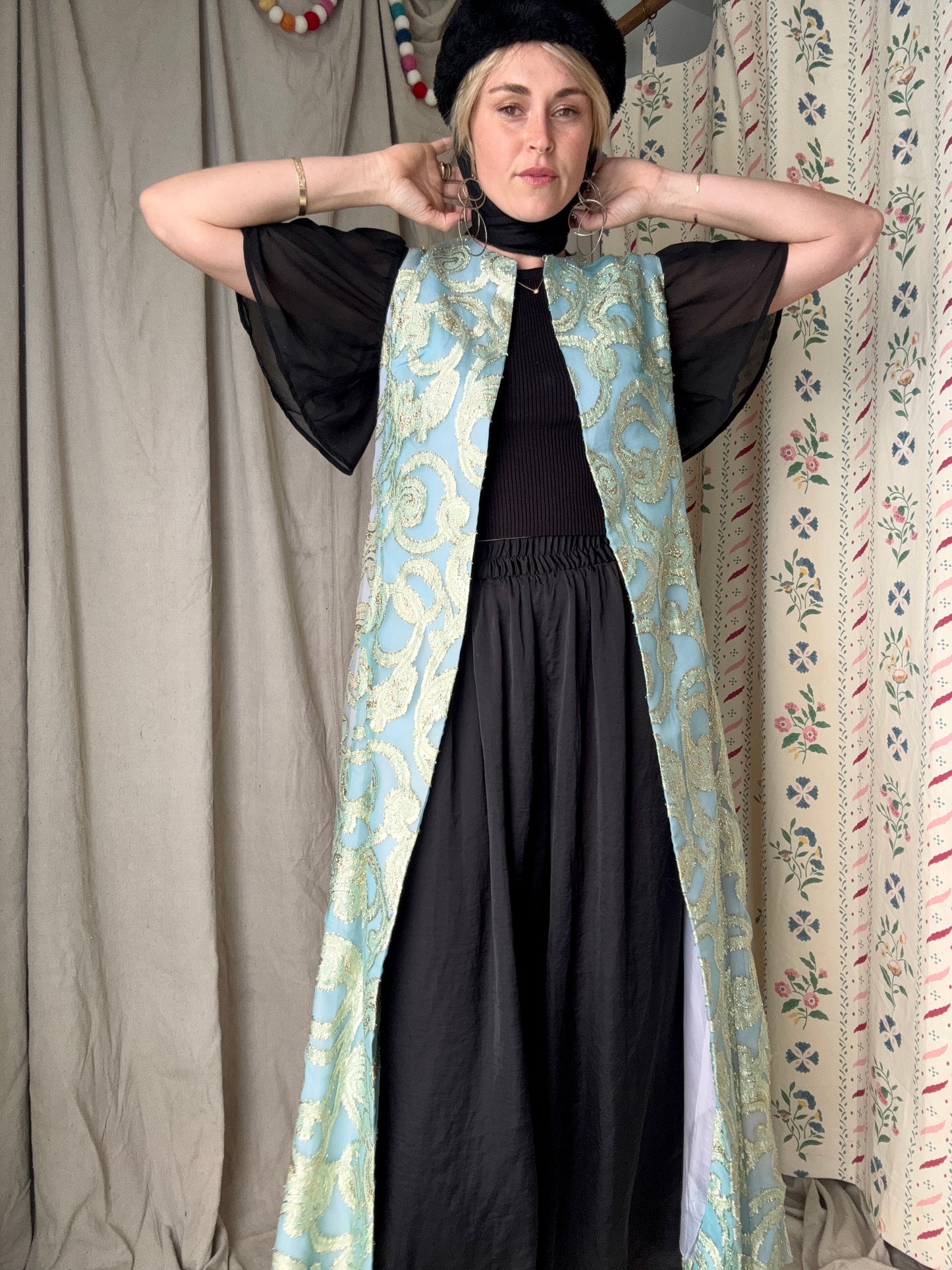The Celeste 1960s Brocade Duster