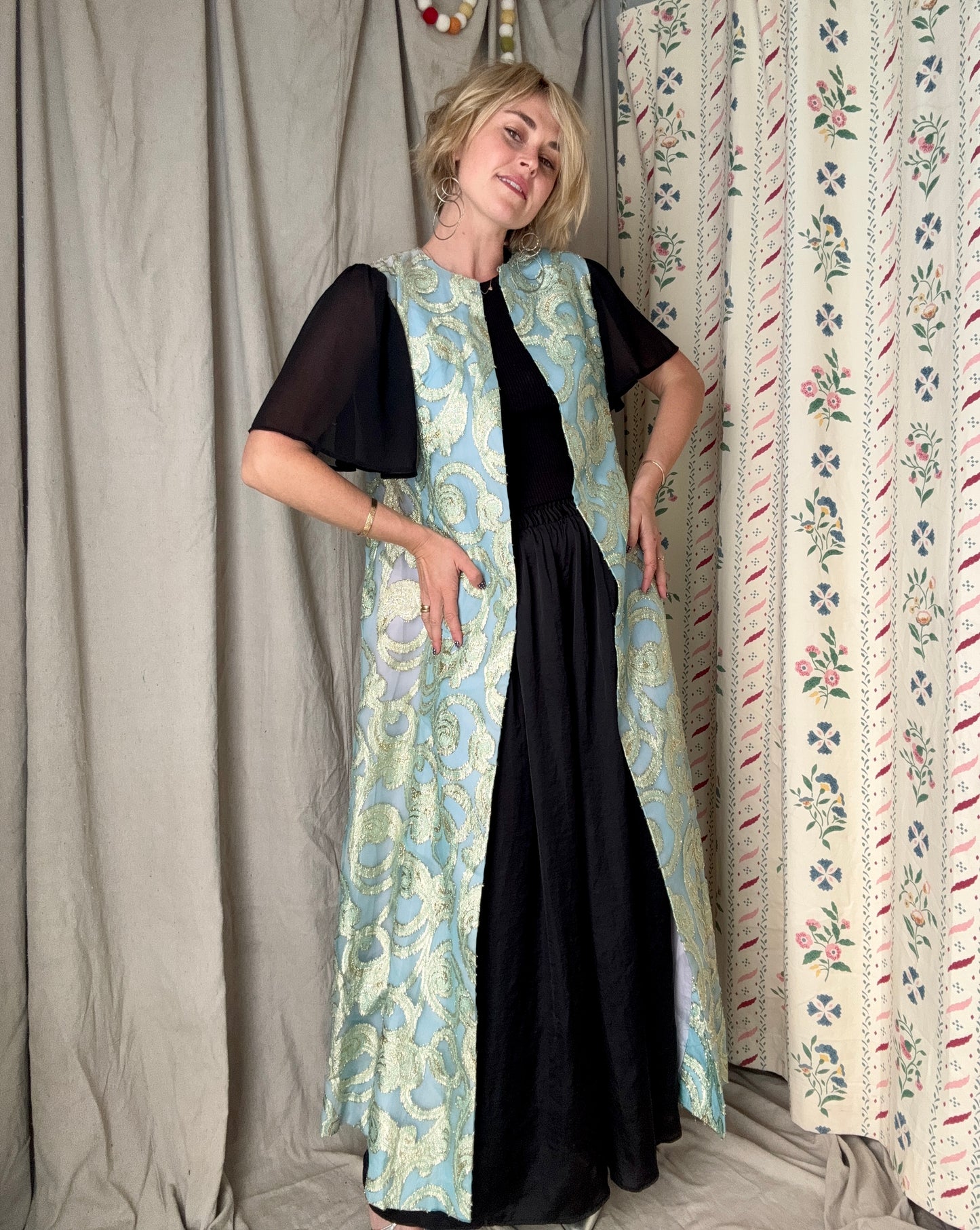 The Celeste 1960s Brocade Duster
