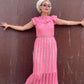 The Valentina 1960s Crochet Maxi Dress