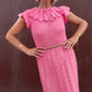 The Valentina 1960s Crochet Maxi Dress