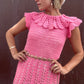 The Valentina 1960s Crochet Maxi Dress