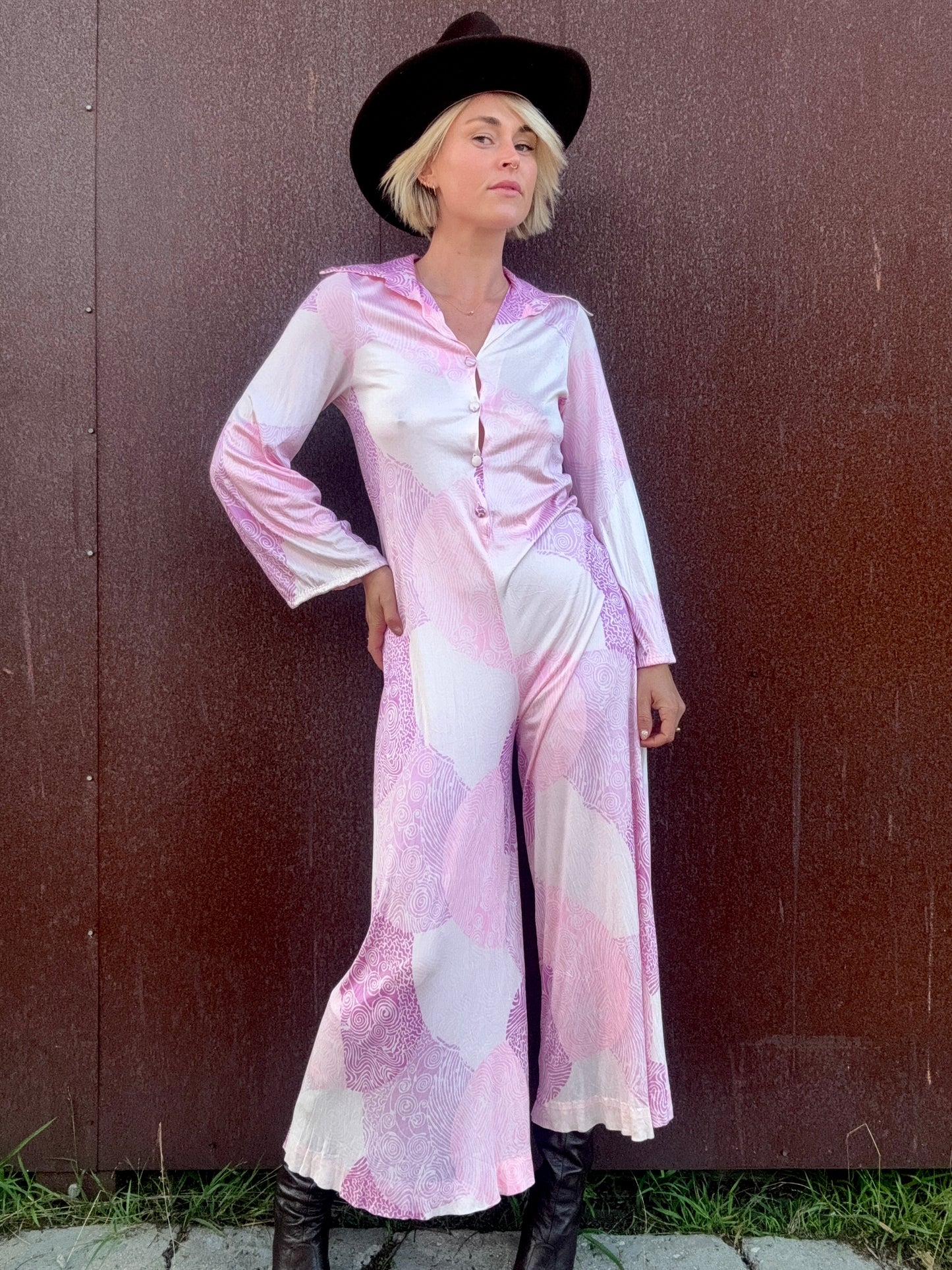 The Penelope 1970s Retro Jumpsuit