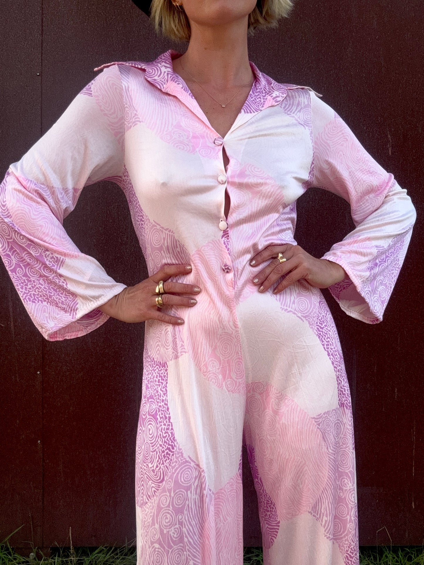 The Penelope 1970s Retro Jumpsuit