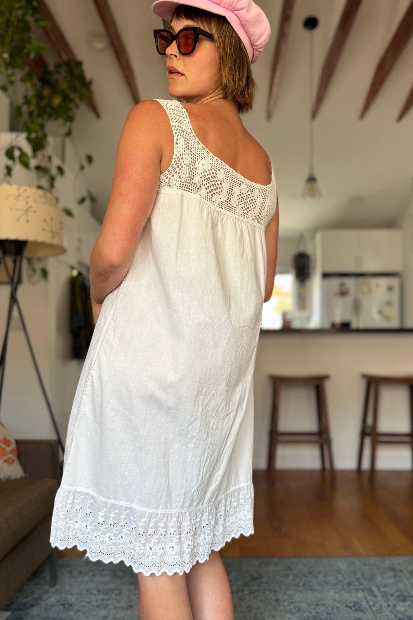 The Estelle Embroidered Antique Dress