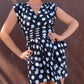 The Amelie 1980s Cotton Mini Dress