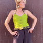 The Emilia 1990s Linen Halter Top