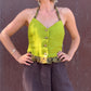 The Emilia 1990s Linen Halter Top