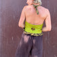 The Emilia 1990s Linen Halter Top