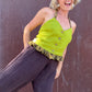 The Emilia 1990s Linen Halter Top