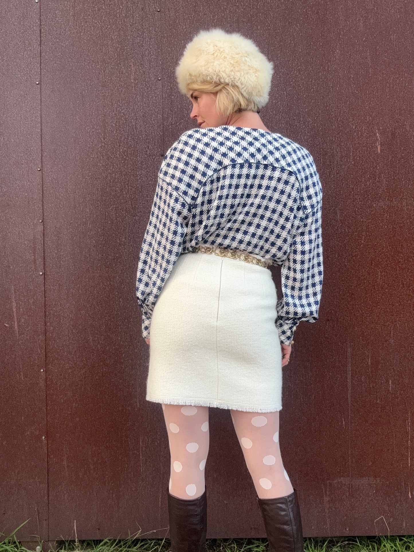 The Francesca 1980s Silk Blouse