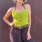 The Emilia 1990s Linen Halter Top