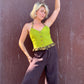 The Emilia 1990s Linen Halter Top