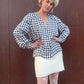 The Francesca 1980s Silk Blouse