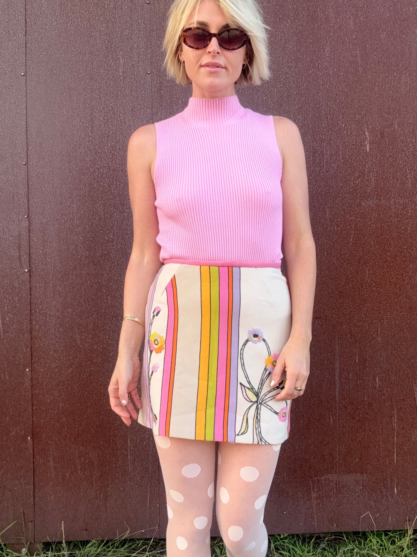 The Mireille 1990s Mock-Neck Knit