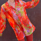 The Fleur 1970s Sheer Blouse