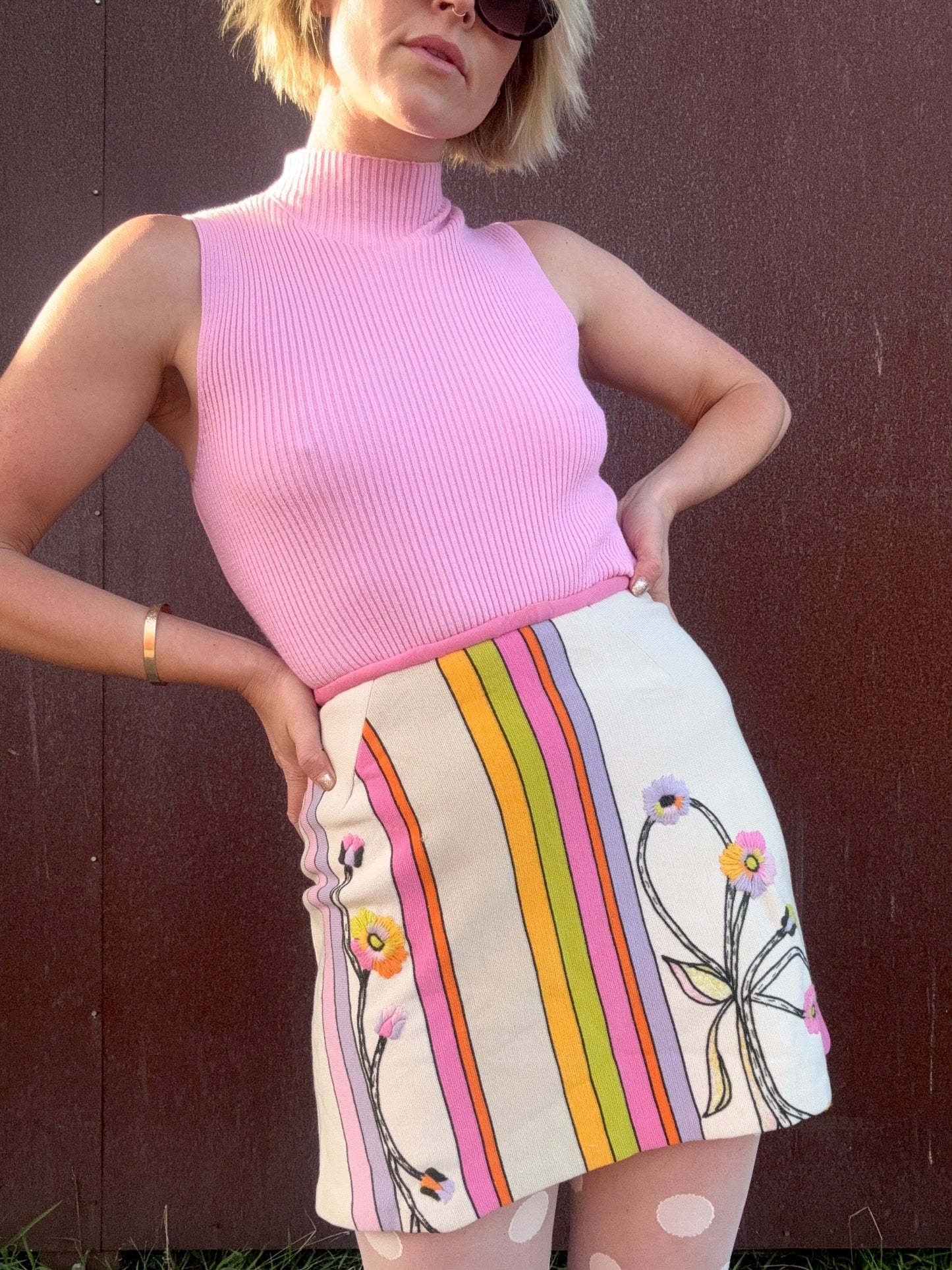 The Mireille 1990s Mock-Neck Knit