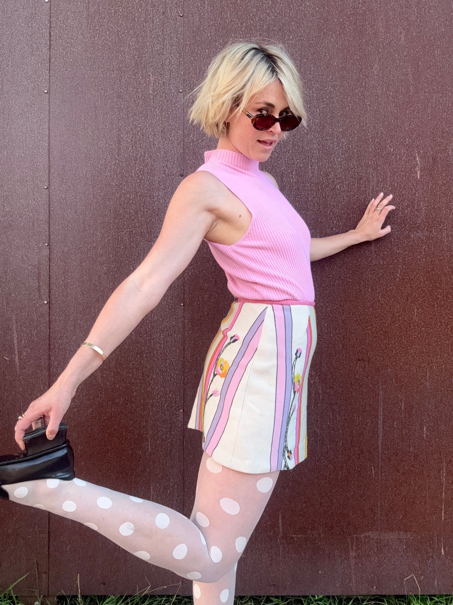 The Mireille 1990s Mock-Neck Knit