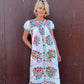The Joelle 1960s Hand-Embroidered Dress