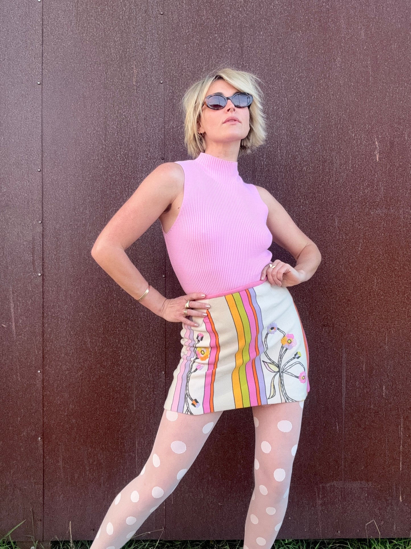 The Mireille 1990s Mock-Neck Knit