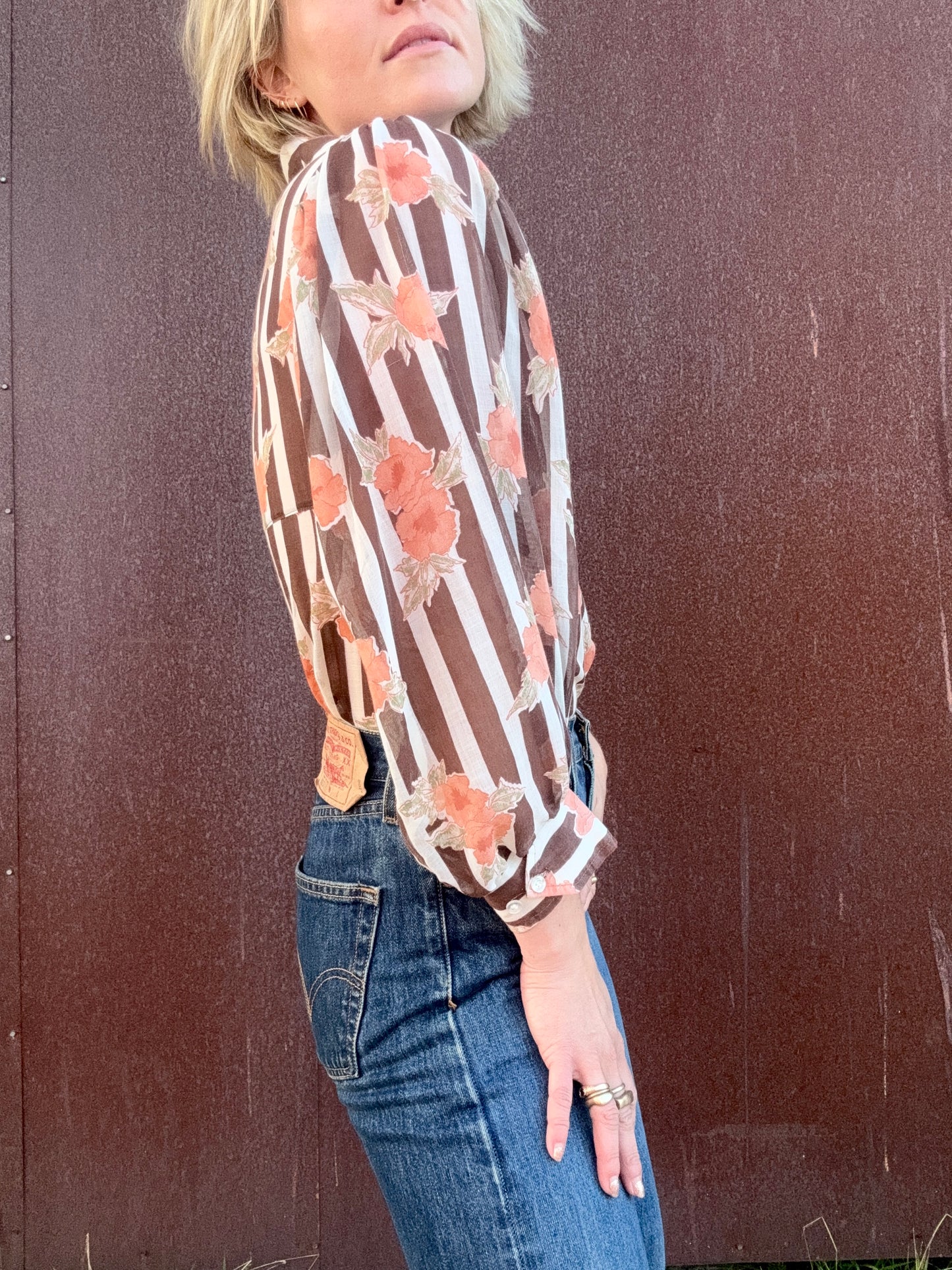 The Josephine 1960s Puff-Sleeve Blouse