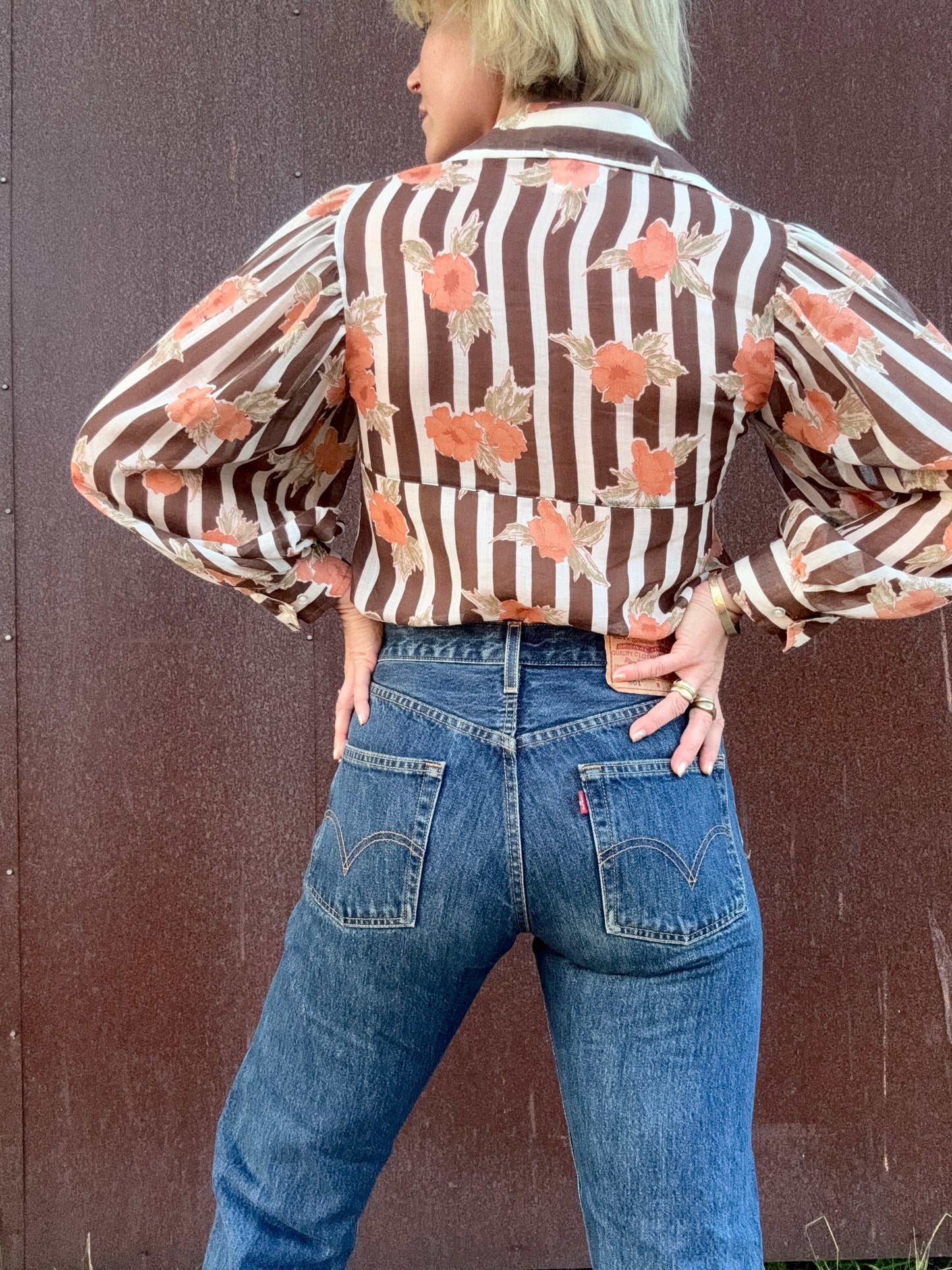 The Josephine 1960s Puff-Sleeve Blouse