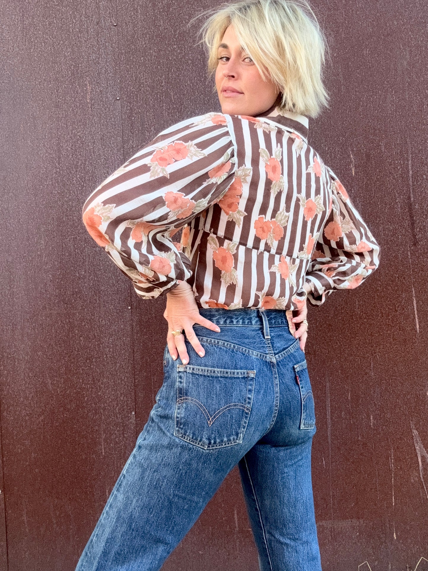 The Josephine 1960s Puff-Sleeve Blouse