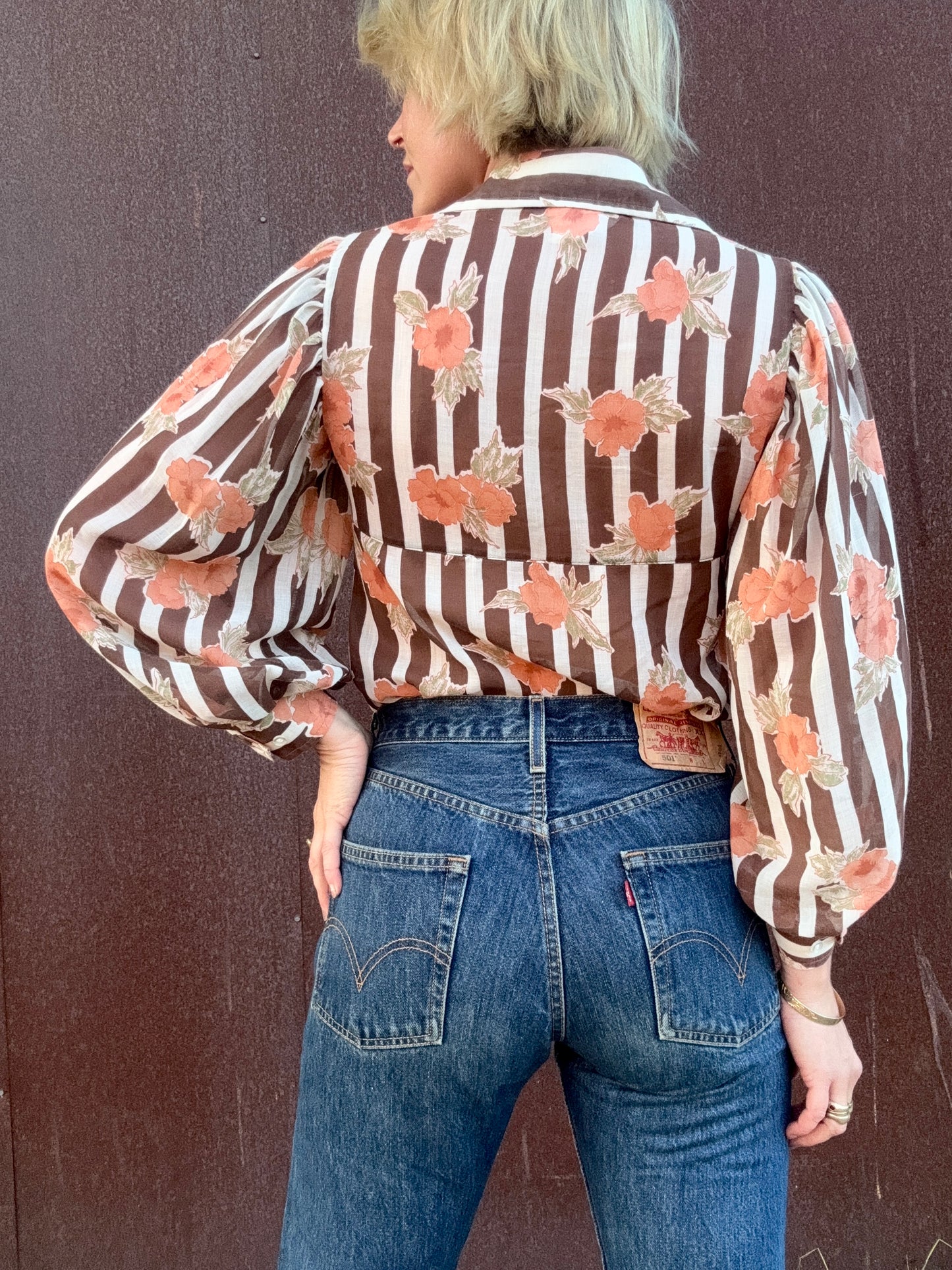 The Josephine 1960s Puff-Sleeve Blouse