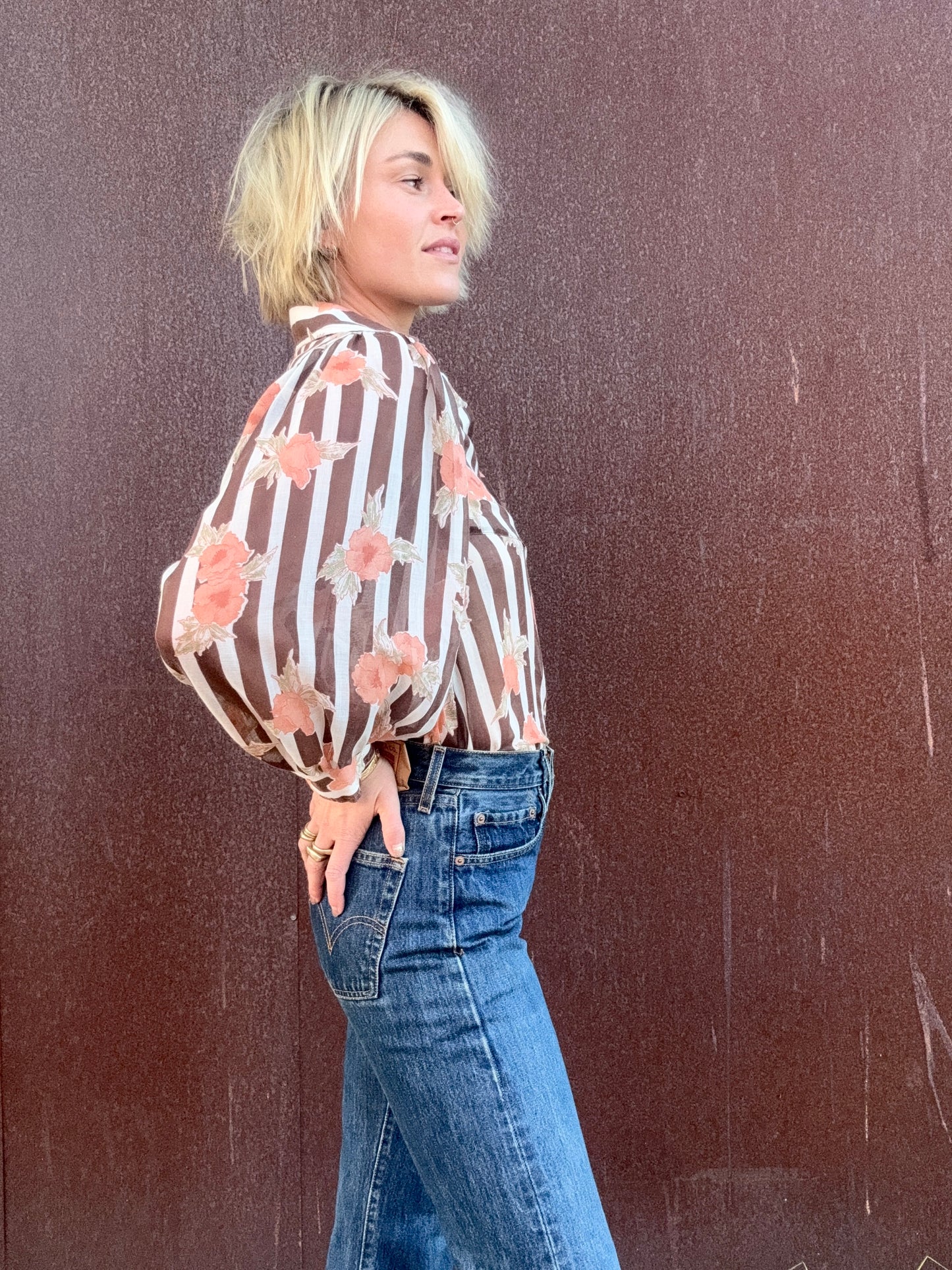 The Josephine 1960s Puff-Sleeve Blouse